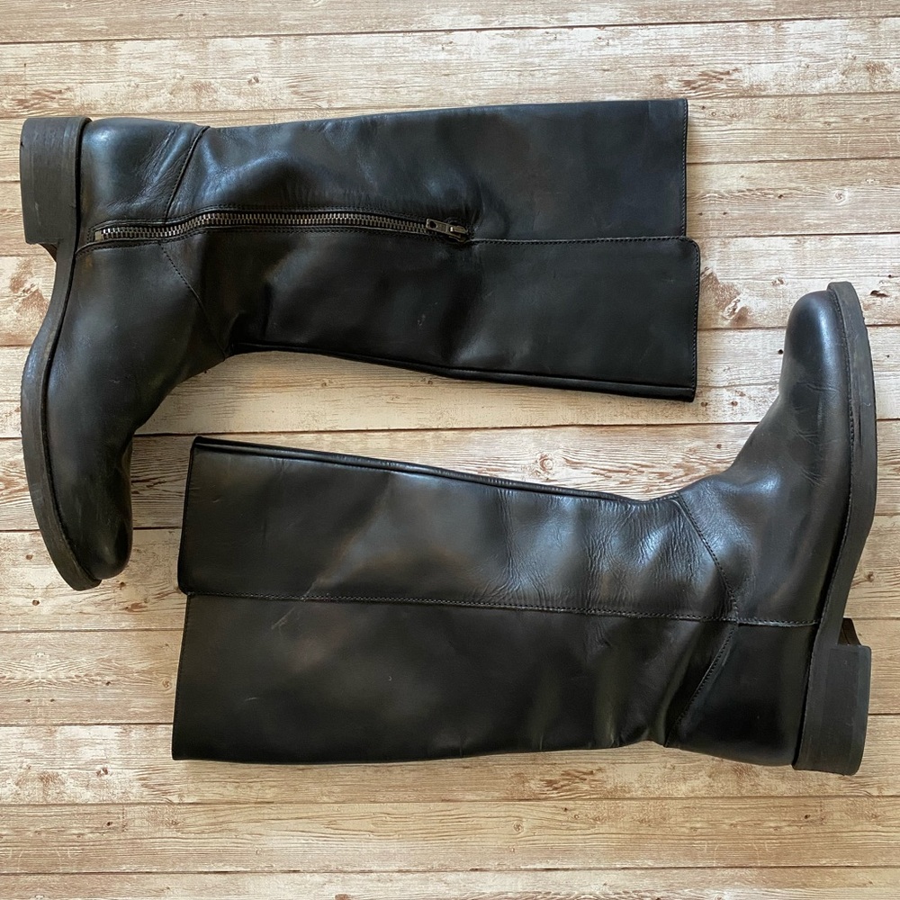 J. Crew Black Riding boots